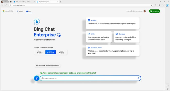 Bing Chat Enterprise,