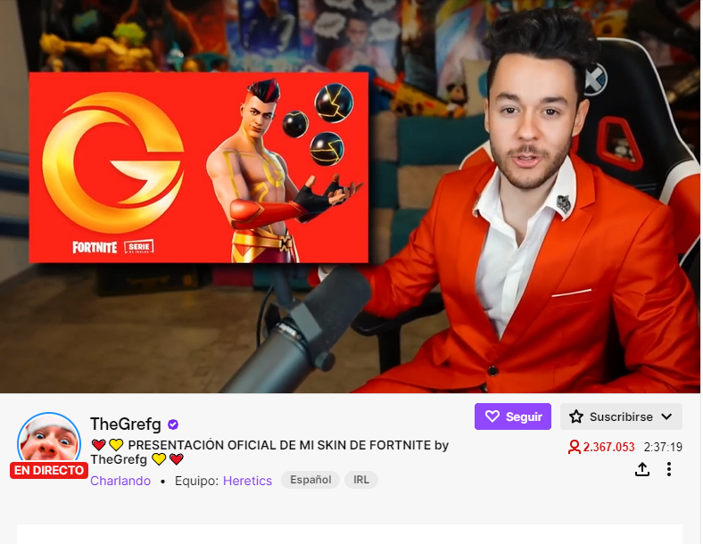 TheGrefg canal de Twitch